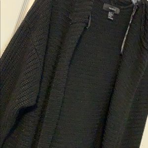 Long black sweater with a hood!